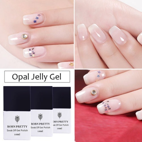 Esmalte Born Pretty Opal Jelly Via Lactea Uv Gel Grande 10ml