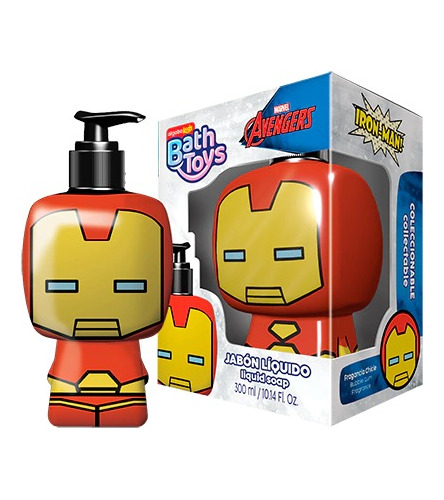 Jabon Liquido Iron Man Algabo 300 Ml Pack X 3 ( Mayorista )