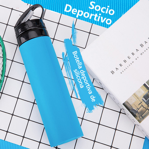 Botella De Agua Silicona 600ml Botella Plegable Portátil Fría Caliente Termos Recipientes De Plastico