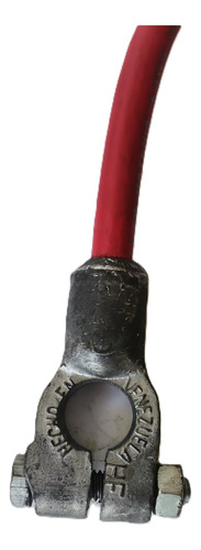 Cable Batería Auto Positivo Borne-ojo 30 Cms Diámetro 10 Mm