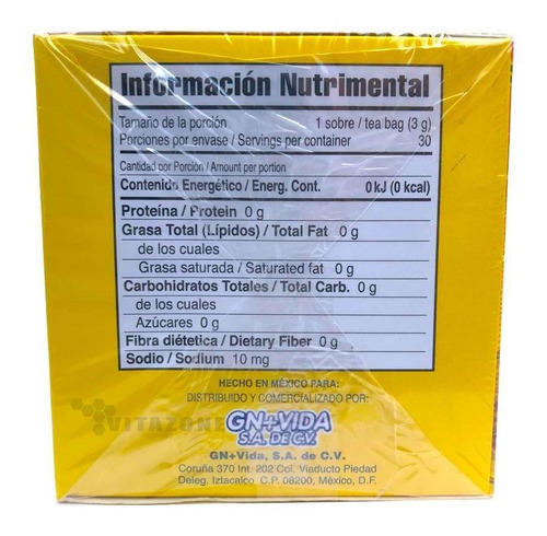 Imagen 9 de 10 de Piñaliim Té Original 30 Sobres Y Piñalife 30 Cápsulas