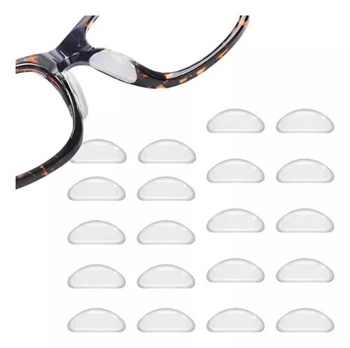 20 pares de almohadillas para la nariz para gafas y 4 soportes