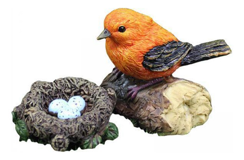 2 Decoración De Pájaros De Estatua De Jardín Para 2