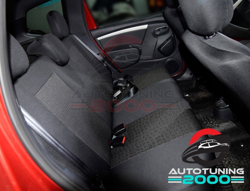 Imagen 5 de 10 de Fundas Cubre Asientos Tela Automotor Rustica Fiat Idea