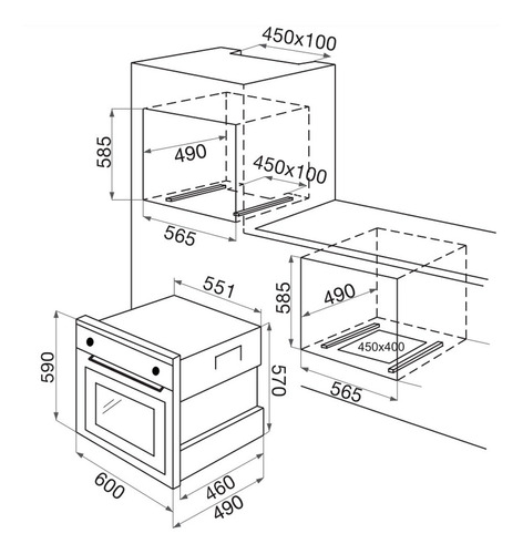 Imagen 9 de 11 de Horno Empotrable Fensa F 1060r A