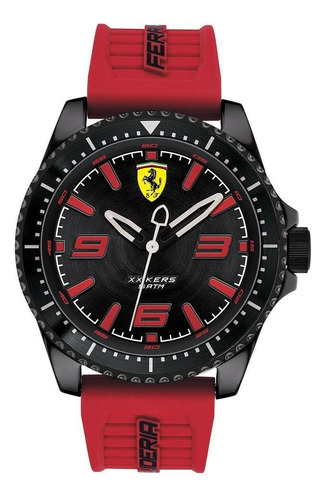 Imagen 1 de 4 de Reloj Ferrari Caballero Color Rojo 0830498 - S007