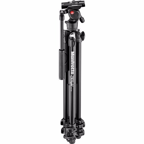 Imagem 2 de 5 de Tripe Manfrotto Mk290lta3-v 290 Light + Cabeça Hidraulica