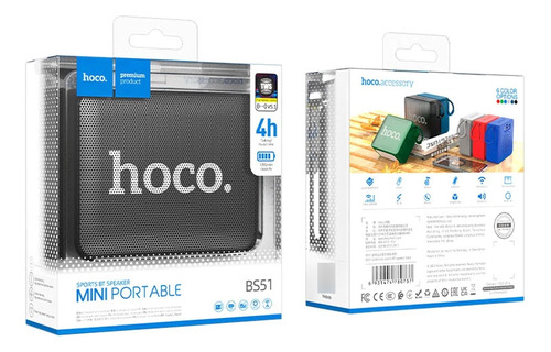 Imagen 4 de 4 de Parlante Portátil Hoco Bs51 Bluetooth
