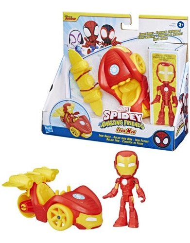 Figura De Acción Spidey His Amazing Friends Iron Man Bólido