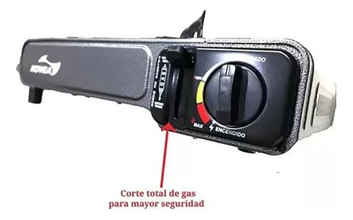 Anafe Portatil Cocina Gas Butano + Maletín Calidad Potente Color Marrón