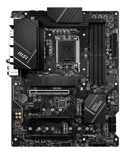 Placa-mãe Msi Pro Z790-p Intel Lga1700 Ddr5 Atx cor preta