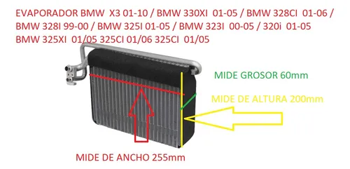 Evaporador Bmw M3 Año 01/06