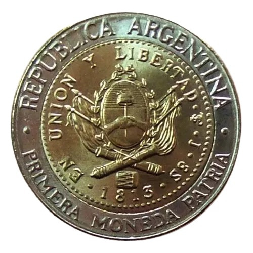 Argentina Moneda 1 Peso Conmem. Bicentenario 1813 - 2013