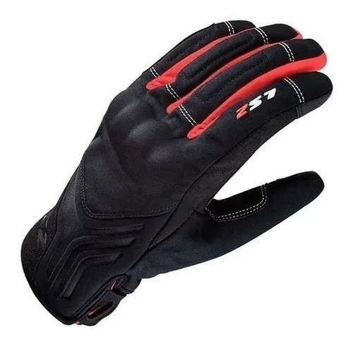 Guante Moto Ls2 Jet 2 Man Gloves Negro Rojo - Gkmotos.uy