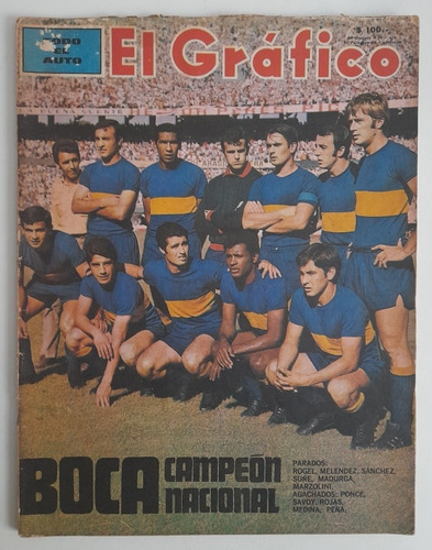 El Grafico No 2619 - Boca Campeon Nacional 1969 Fs