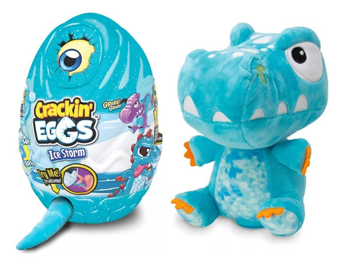 Peluche Crackin Eggs Ice Storm Huevo Dino C/sonido Tun