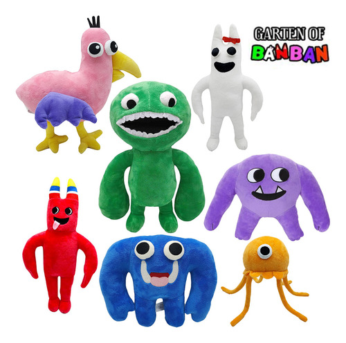 Pack De 7 Peluches Garden Of Banban De Roblox Coleccion