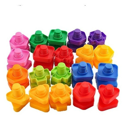 Tornillos De Plastico, Motriz, Encaje, Montessori