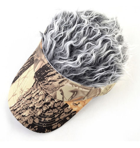 Gorra De Béisbol De Pelo Falso Para Hombre, Visera Exterior