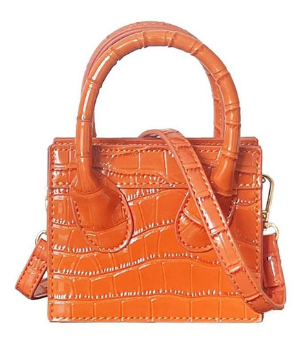 Bolso Pequeño De Charol Tote Mini Monedero Embrague Bo...