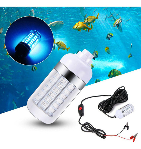 . Lámpara De Luz Subacuática Led Impermeable 12v Para Peces