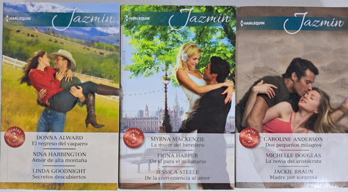 Lote X 3 Novelas Romanticas Jazmin Harlequin 3 En 1