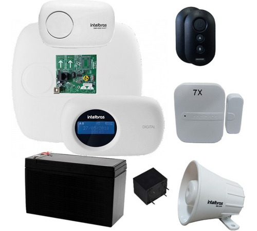 Alarme Monitor Sem Fio Intelbras Amt 4010 Smart Net 7 Sensor