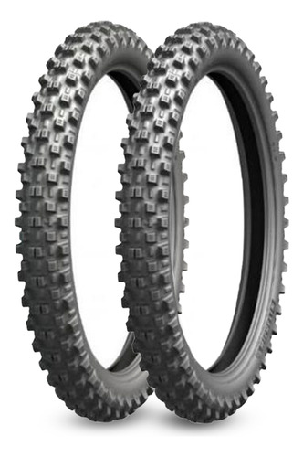 Par Pneu Michelin 100/100- 18 + 80/100-21 Michelin Tracker F