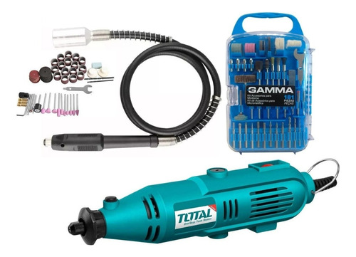 Minitorno Total 281 Accesorios Gamma Mini Torno Tripa Eje