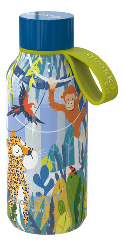 Botella 330ml solid kids acero inox correa jungle