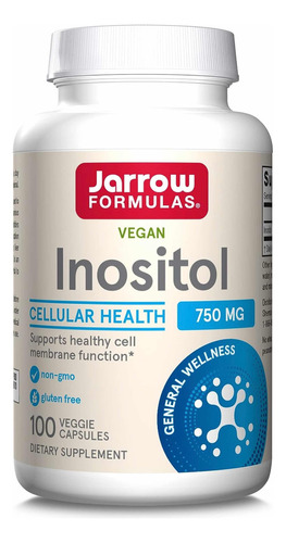 Inositol 750mg (100 Cápsulas Veganas) Jarrow Formulas Sabor S/N