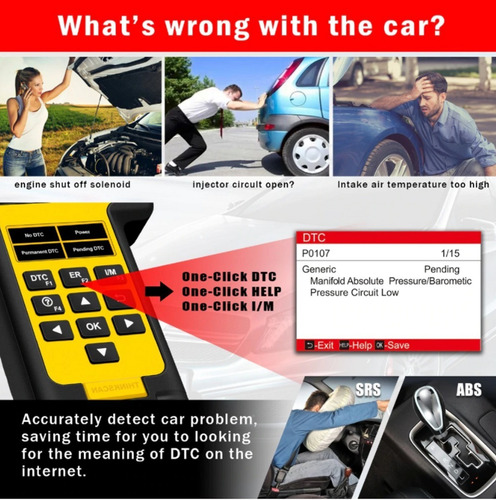 Scanner Automotriz Thinkscan 600 Thinkcar Profesional Abs Sr