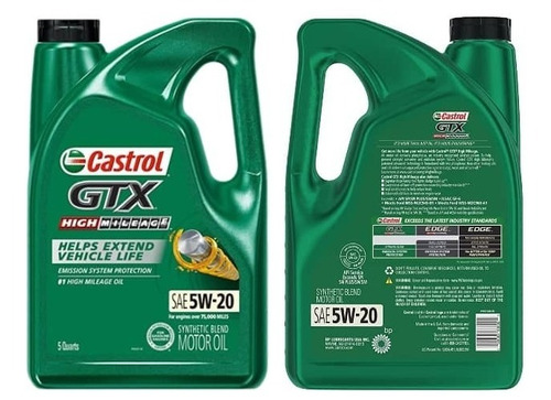 Aceite 5w20 Semisintetico Castrol  Importado 4.73 Litros 