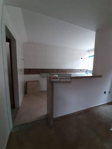 Imagem 18 de 30 de Sobreposta Recém Construída, Com 2 Dormitórios Suítes, 2 Vagas À Venda, 90 M² Por R$ 477.000 - Marapé - Santos/sp - So0137