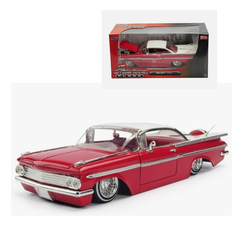 Auto De Colección Chevy Impala Año 1959 Escala 1:24 Metal 