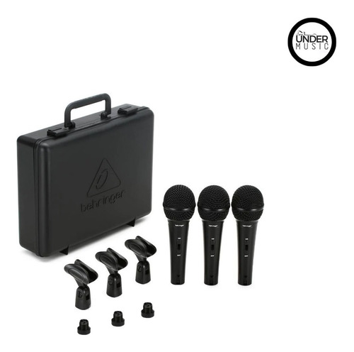 Imagen 3 de 9 de Kit 3 Micrófonos Dinámicos Cardioide Behringer Xm1800s