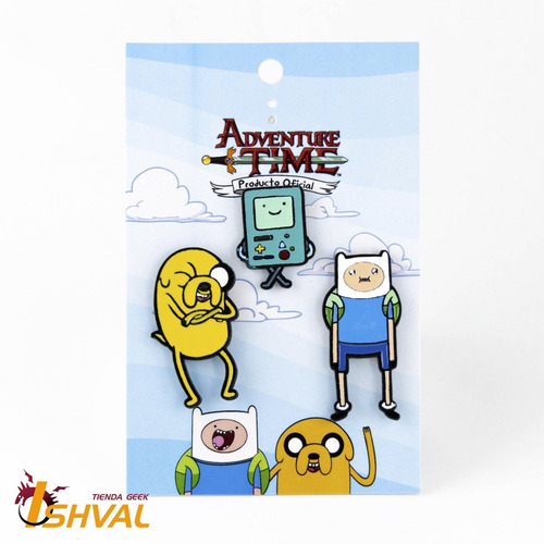 Imagen 2 de 3 de Pack X3 Pines - Cartoon Network - Hora De Aventura