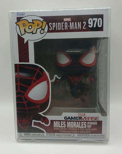 Funko Pop Miles Morales Upgraded Suit 970 Spider Man 2 Gamer (Usado)