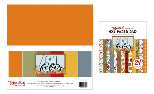 Park Coleccion Papel: Papel Solido 12 X 12  + Fiebre Otoño 6