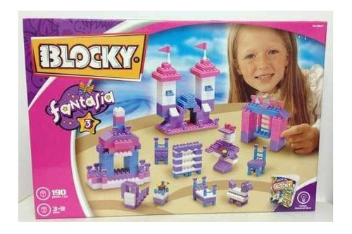 Blocky Fantasia 3 Rosa Grande  Nenas Bloques Ladrillos Libre