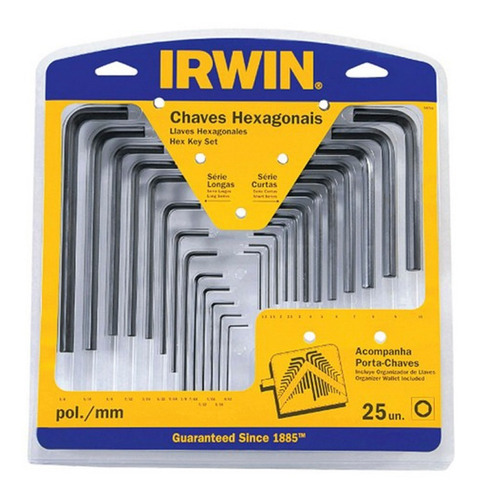 Juego De Llaves Hexagonales Fracc/metr (25 Pzas) Irwin