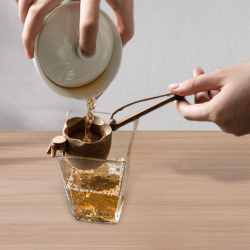 Colador De Té De Bambú, Herramienta De 22,3 Cm X 4,5 Cm