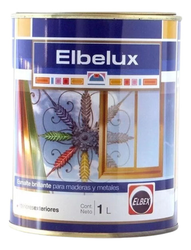 1lt Esmalte Sintetico Brillante Elbelux Elbex 32 Colores