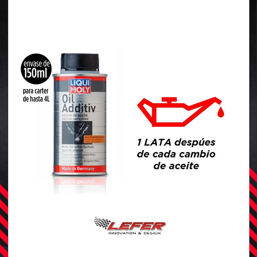 Aditivo Antifricción Antidesgaste ( Oil Additiv) Liqui Moly