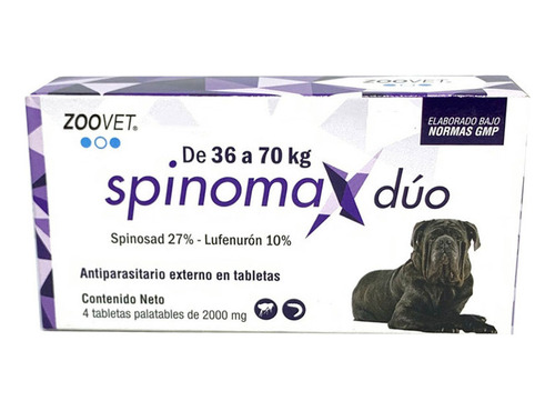 Antiparasitario Externo Spinomax Duo 36 A 70kg