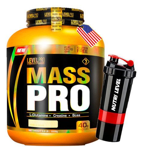 Mass Pro 6.6 Libras - Level Pro + Envío Gratis 