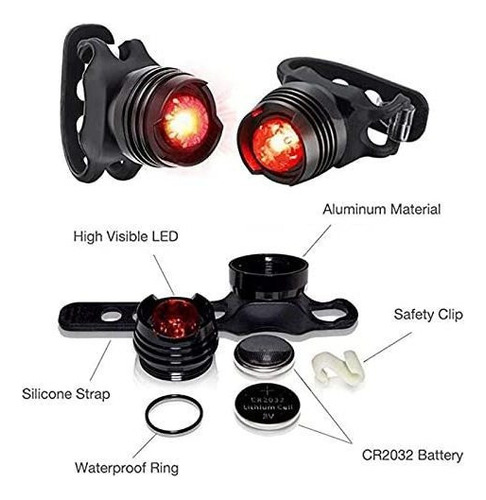 Lámpara Led T6 1000 Lm Impermeable Para Bicicleta 2 Kit