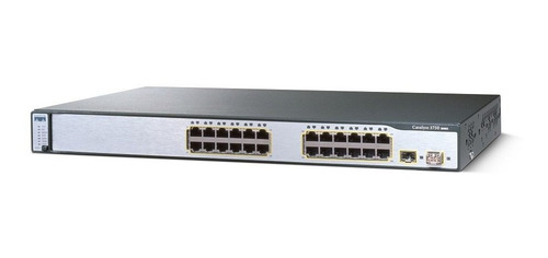 Switch 3750 Catalyst 10/100 Cisco 24 Portas Ws C3750 24ts S