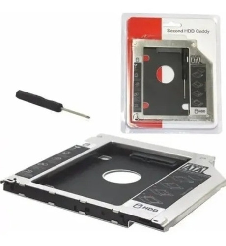 Adaptador Disco 2.5 A Bahía Cd Notebook 9.5mm Con Tapa