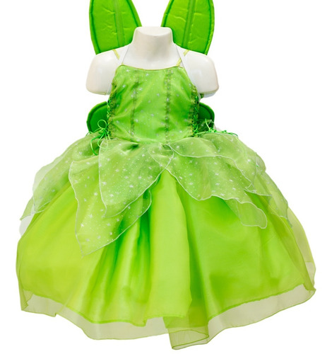 Vestido Campanita Princesa Disfraz